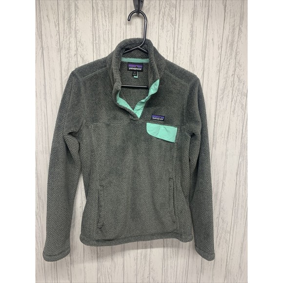Womens Size S Patagonia Fleece Re-Tool Grey Pullover EUC - Picture 1 of 6